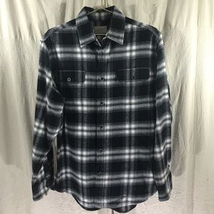 JACHS Black and White Thick Flannel